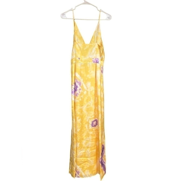 NWT LINI womens noelle satin V neck maxi dress - Picture 3 of 9